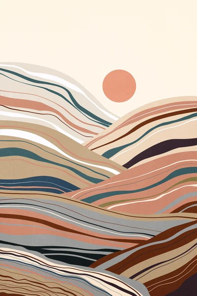 Mineral Inspired Landscapes I by Viviana Gonzalez metal wall art