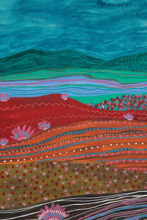 Boho Midnight Landscape by Viviana Gonzalez wall art