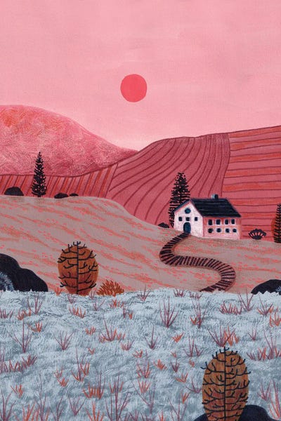 Patchwork Landscapes: Little Farm House III by Viviana Gonzalez