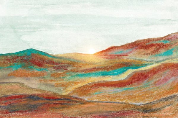 Viviana Gonzalez: Psychedelic Sunset In The Mountains by Viviana Gonzalez