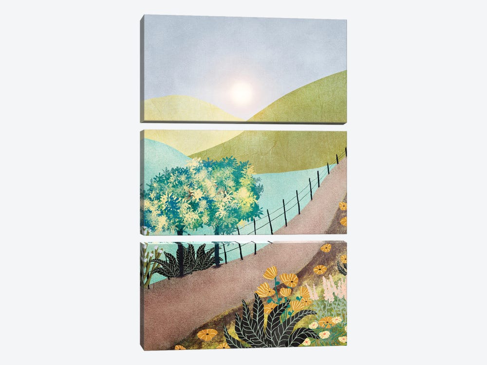 Sunrise In The Mountains by Viviana Gonzalez 3-piece Canvas Print