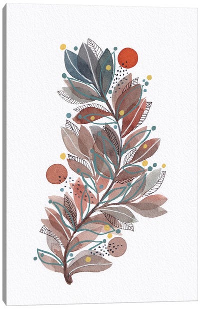 Organic Watercolor Botanicals IV Canvas Art Print - Viviana Gonzalez