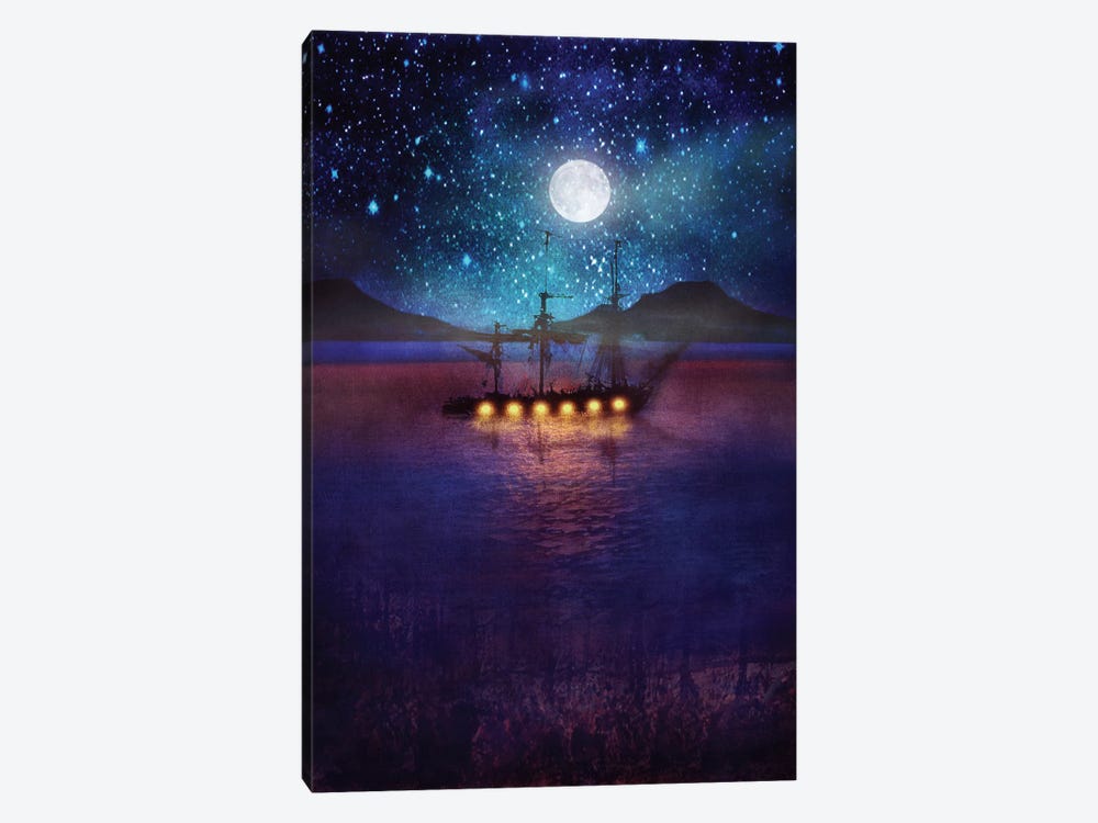 The Lights And The Silent Water by Viviana Gonzalez 1-piece Canvas Art Print