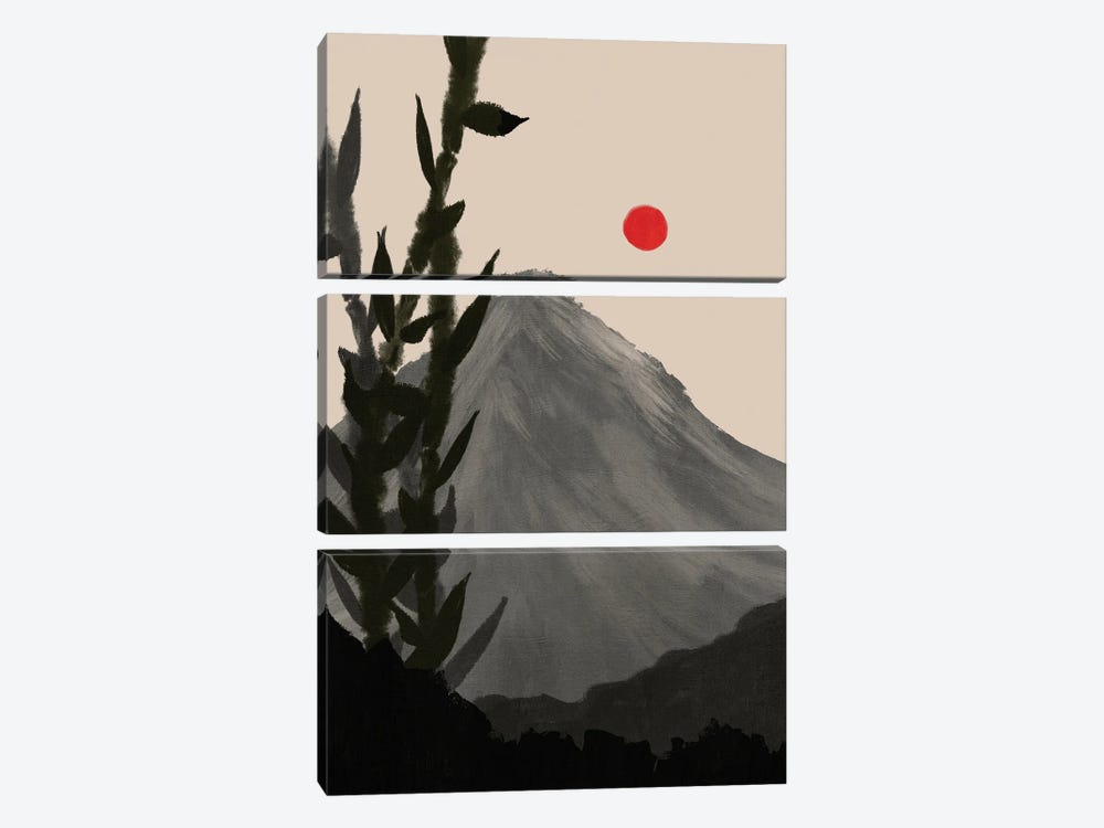 Japandi Mountains I by Viviana Gonzalez 3-piece Canvas Art Print