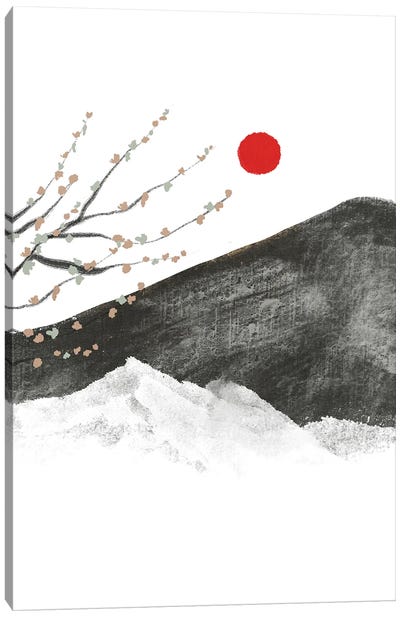 Japandi Mountains II Canvas Art Print - Viviana Gonzalez