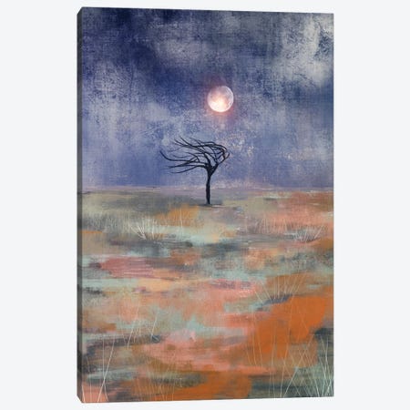 Moon And The Tree Canvas Print #VGO237} by Viviana Gonzalez Canvas Art Print