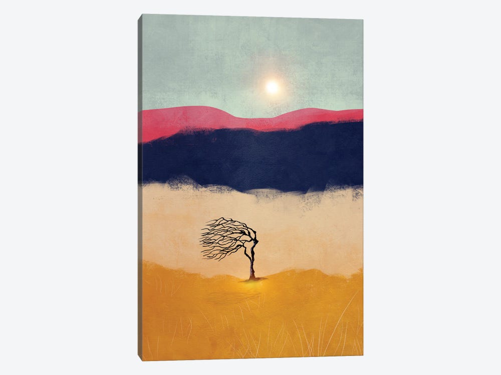 Sunset And The Tree by Viviana Gonzalez 1-piece Canvas Artwork