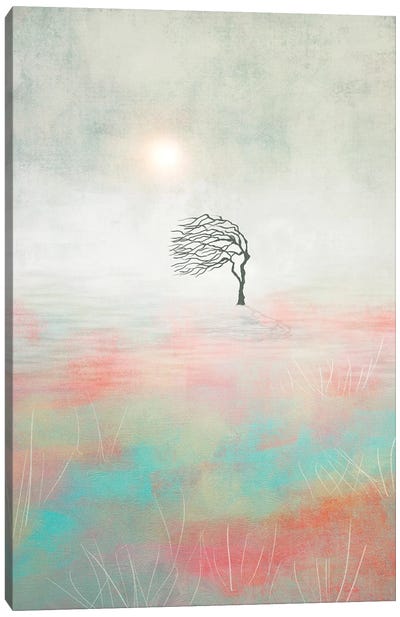 Sunset And The Tree II Canvas Art Print