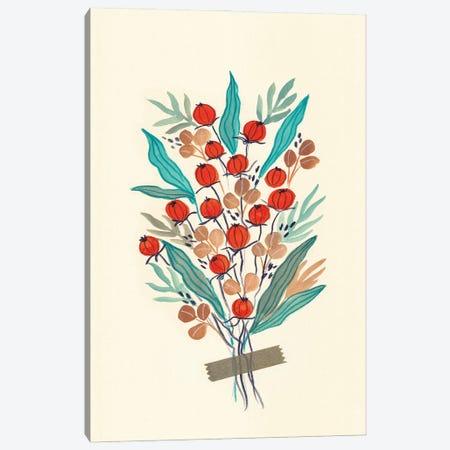 Retro Floral Arrangement III Canvas Print #VGO253} by Viviana Gonzalez Canvas Art