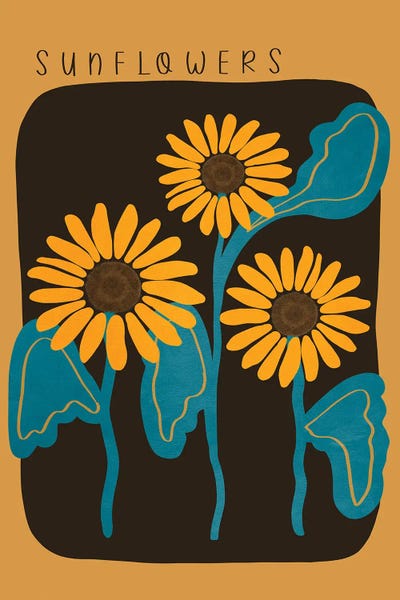 Sunflowers by Viviana Gonzalez canvas print