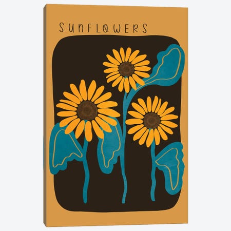 Sunflowers Canvas Print #VGO254} by Viviana Gonzalez Art Print
