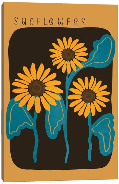 Sunflowers Canvas Art Print - Viviana Gonzalez