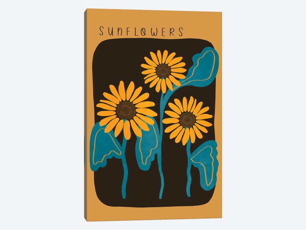 Sunflowers by Viviana Gonzalez 1-piece Canvas Art