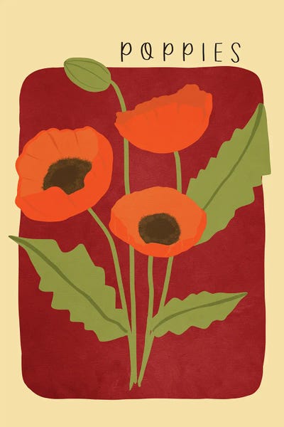 Poppies by Viviana Gonzalez canvas print
