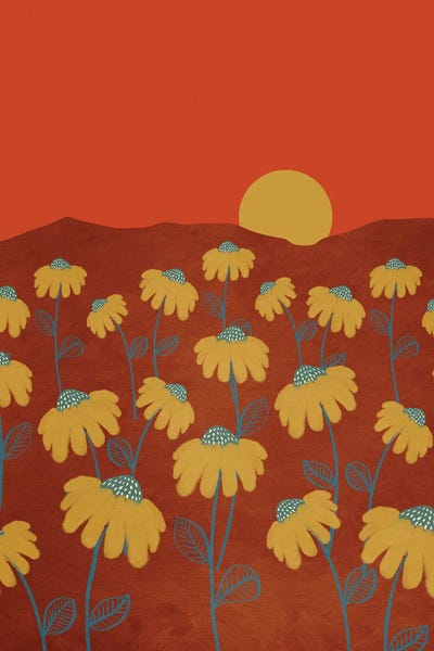 Minimalist Bohemian Decor: Spring Floral Vibes III by Viviana Gonzalez