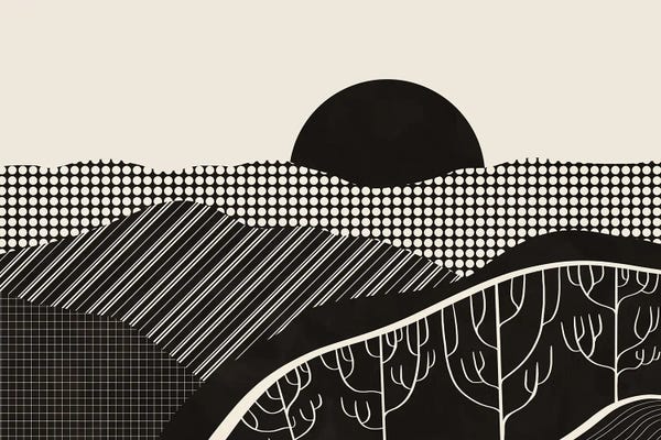 Viviana Gonzalez: Retro Fusion Landscape II by Viviana Gonzalez