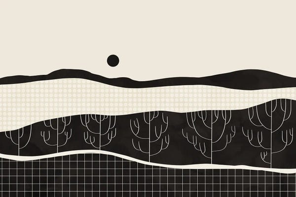 Viviana Gonzalez: Retro Fusion Landscape III by Viviana Gonzalez