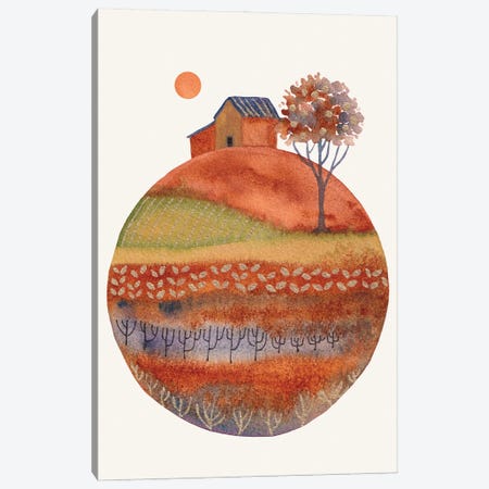 Circular Landscape Canvas Print #VGO285} by Viviana Gonzalez Canvas Wall Art