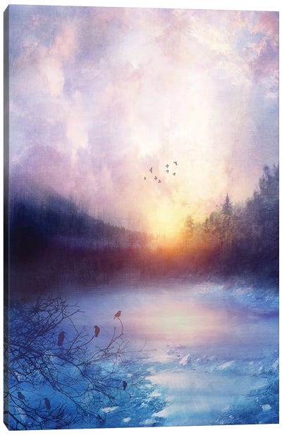 Wish You Were Here, Chapter IV Canvas Art Print - Lake & Ocean Sunrise & Sunset Art