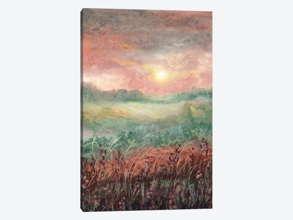 Aesthetic Sunset Pink by Viviana Gonzalez 1-piece Canvas Art