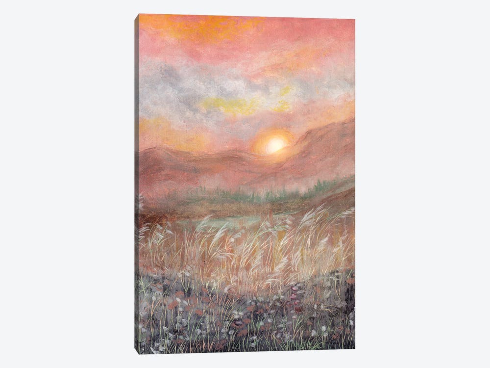 Aesthetic Magical Sunset by Viviana Gonzalez 1-piece Canvas Print
