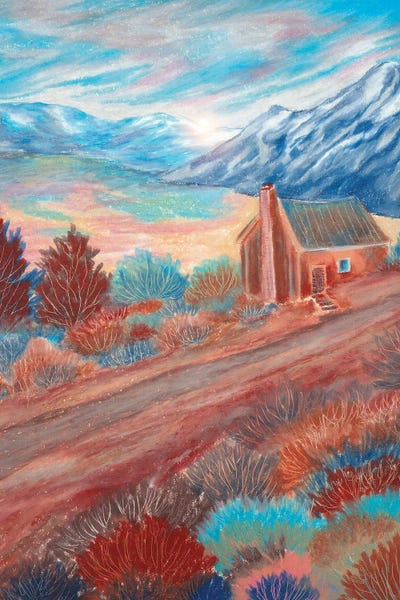 Viviana Gonzalez: Cottage And The Blue Sky by Viviana Gonzalez