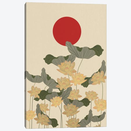 Red Sunset Japan Canvas Print #VGO315} by Viviana Gonzalez Canvas Wall Art