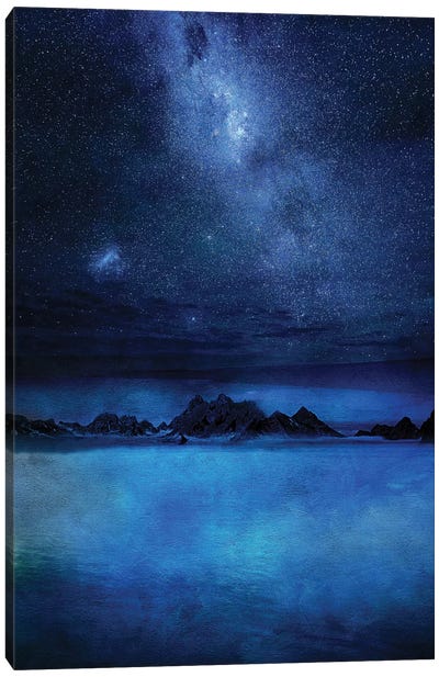 Wish You Were Here Canvas Art Print - Night Sky Art