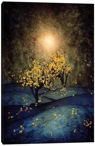 Yellow Autumn Canvas Art Print - Viviana Gonzalez