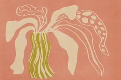 Modern Still Life Vibes by Viviana Gonzalez framed canvas print