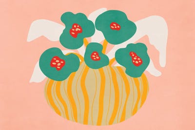 Modern Minimal Still Life Vibes by Viviana Gonzalez framed canvas print