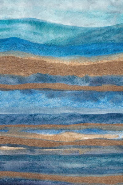 Viviana Gonzalez: Landscape Abstract Blue by Viviana Gonzalez