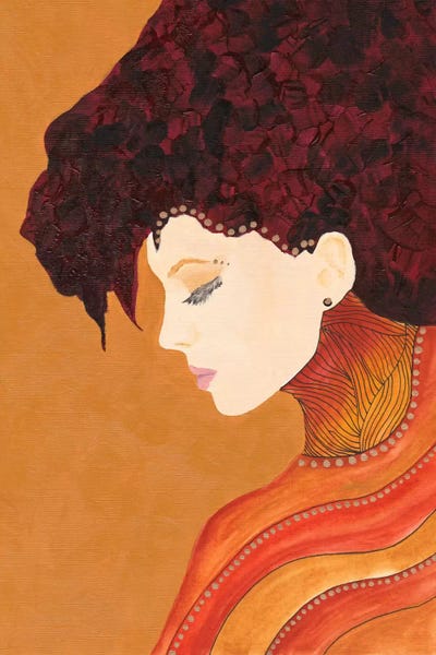 Sargrasso Sea, Quetzal Green & Russet Orange: Anne by Viviana Gonzalez