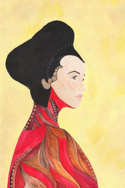 Iris by Viviana Gonzalez framed canvas print