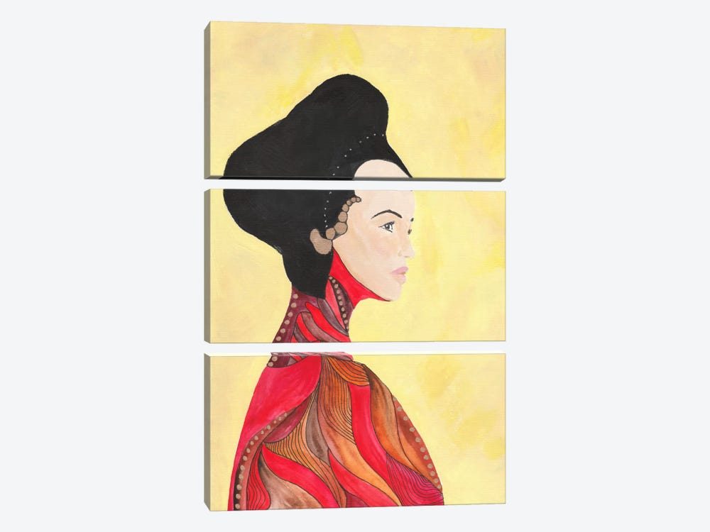 Iris by Viviana Gonzalez 3-piece Canvas Print