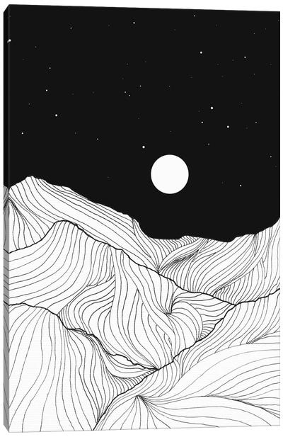 Lines In The Mountains II Canvas Art Print - Viviana Gonzalez