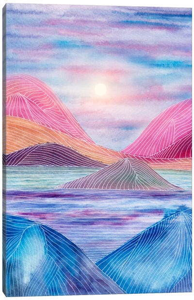 Lines In The Mountains XVII Canvas Art Print - Viviana Gonzalez