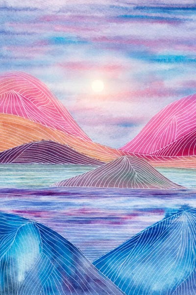 Patchwork Landscapes: Lines In The Mountains XVII by Viviana Gonzalez