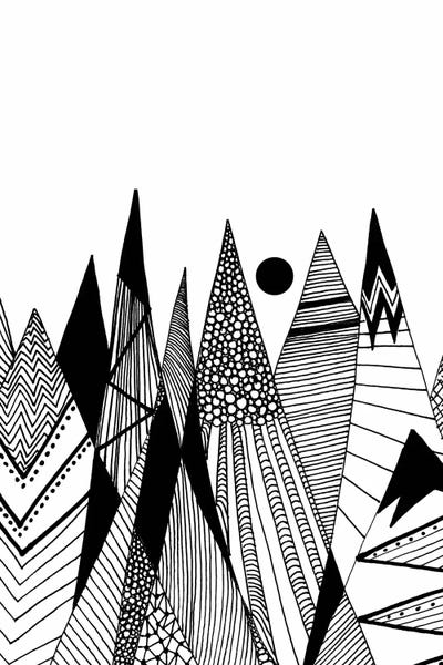 Patterns In The Mountains II by Viviana Gonzalez framed canvas print