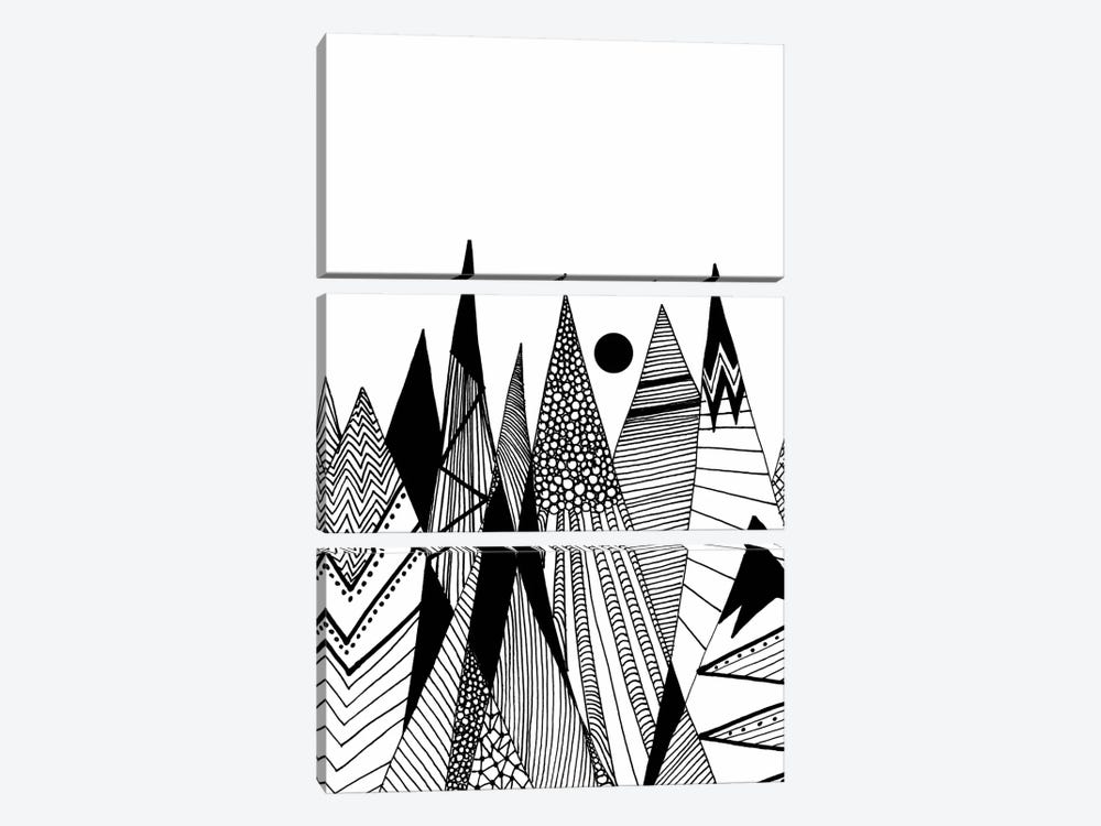Patterns In The Mountains II by Viviana Gonzalez 3-piece Canvas Art Print
