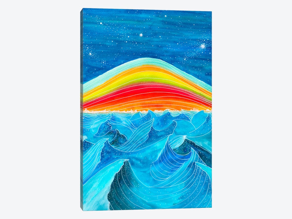 Rainbow Mountain by Viviana Gonzalez 1-piece Canvas Artwork