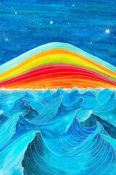Patchwork Landscapes: Rainbow Mountain by Viviana Gonzalez