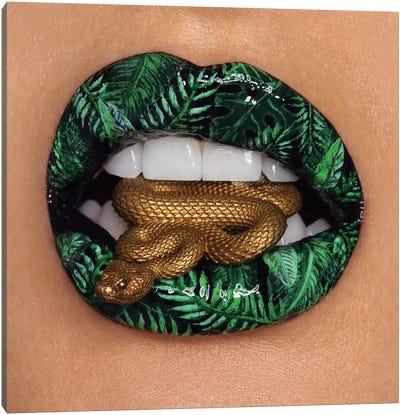 The Serpent Of Eden Canvas Art Print - Vlada Haggerty