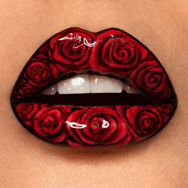 Lips: Rose Garden by Vlada Haggerty