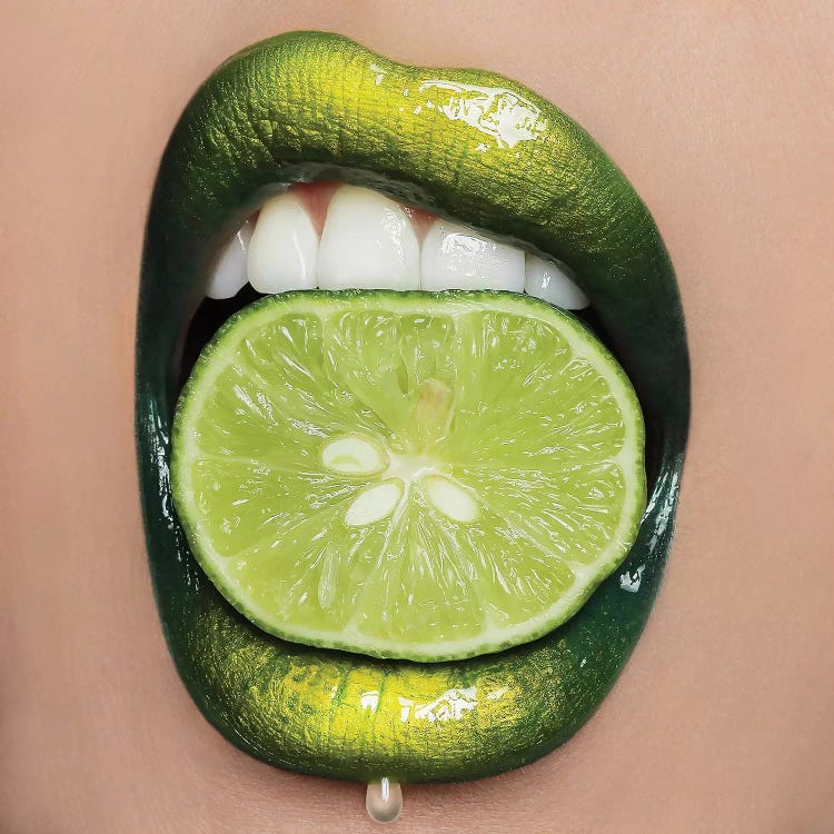 Lime Lips by Vlada Haggerty wall art