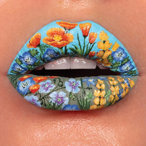 Lips: Wild Flowers by Vlada Haggerty