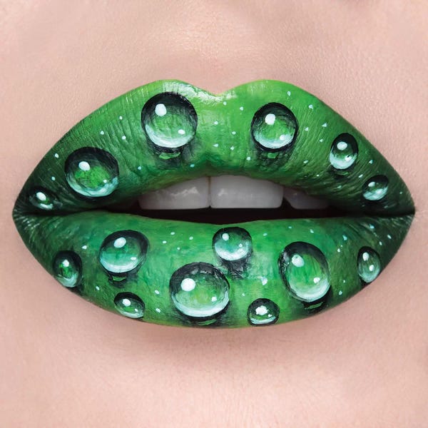 Lips: Morning Dew by Vlada Haggerty