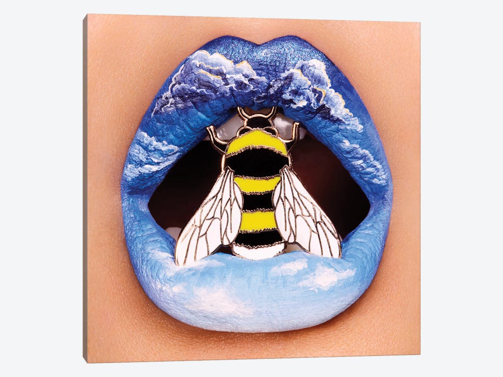Day And Night Bee by Vlada Haggerty 1-piece Art Print