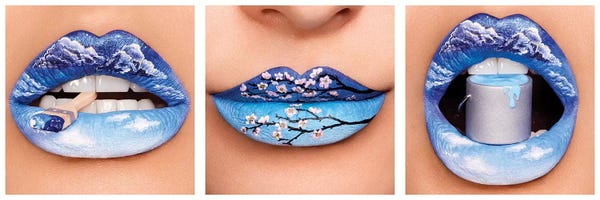 Lips: Sky Blossom by Vlada Haggerty