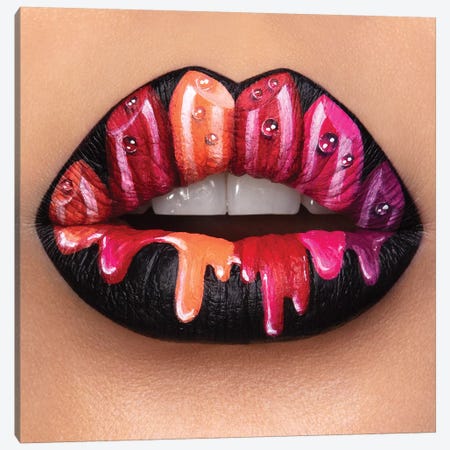 Lipstick Day Canvas Print #VHA50} by Vlada Haggerty Canvas Artwork